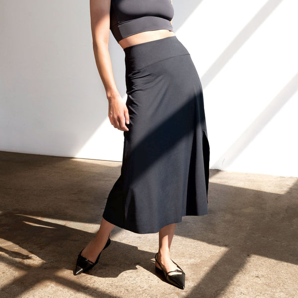 ワンピース PHILOSOPHY Women Mid Skirts C A0491 2105 Black ASYMMETRIC PLEATED MIDI SKIRT - BLACK | COS